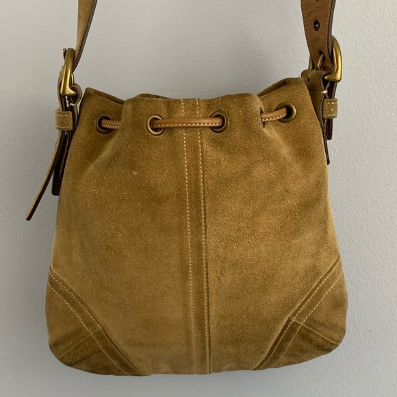 Coach Bags Coach Suede Leather Crossbody Poshmark